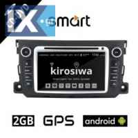 SMART 451 FORTWO (2010-2015) Android CD DVD 2GB GPS οθόνη αυτοκίνητου (WI-FI ηχοσύστημα αφής 7