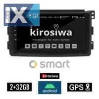 SMART 451 (2007-2010) Android οθόνη αυτοκίνητου 2GB με GPS WI-FI (ηχοσύστημα αφής 9
