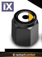 Μαύρο Αλουμινένιο Καπάκι αέρα βαλβίδας τροχού SMART