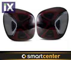 2 Πίσω φώτα Full LED Για  Smart 453 (ΜΑΥΡΑ)